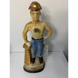 Vintage 1971 Jim Beam Decanter Tulsa International Petroleum Exposition Oil Man